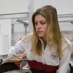 Picture of Anna Konstant in the lab